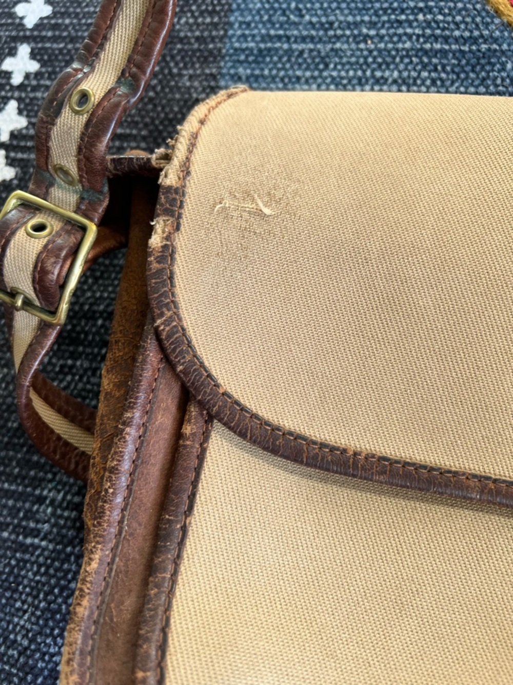 Vintage Coach NYC Rambler Leather Twill Crossbody 🤎✨ - Picture 4 of 5